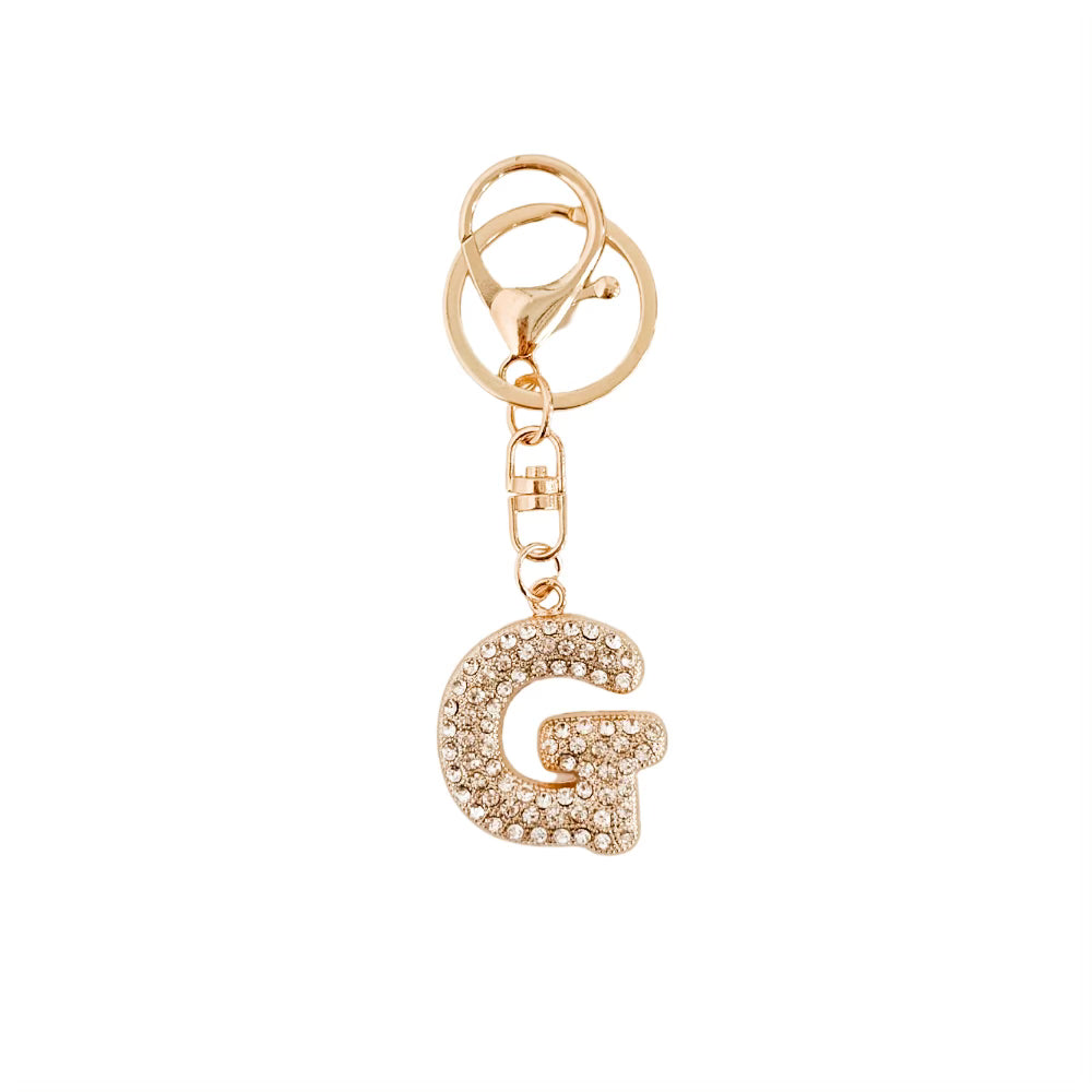 Diamond Initial Bag Charm
